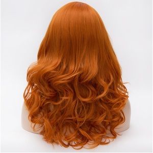Wilma 18" Long Curly Orange wig